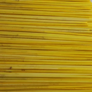 a bunch of canary yellow rye straw for straw marquetry